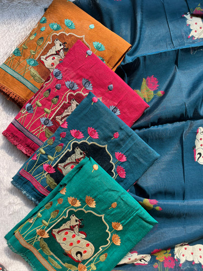 VT-309 Jamdhani Unstitched set