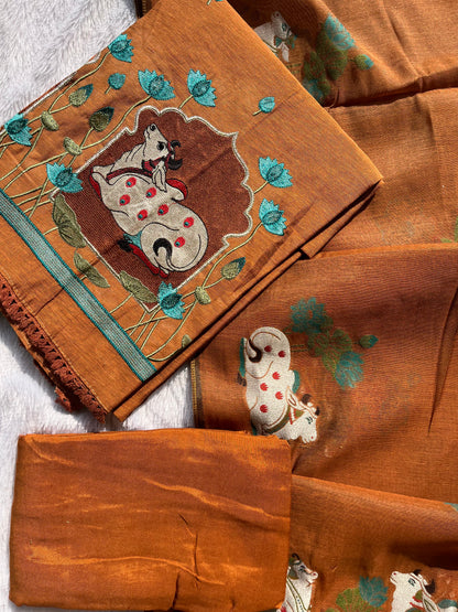 VT-309 Jamdhani Unstitched set