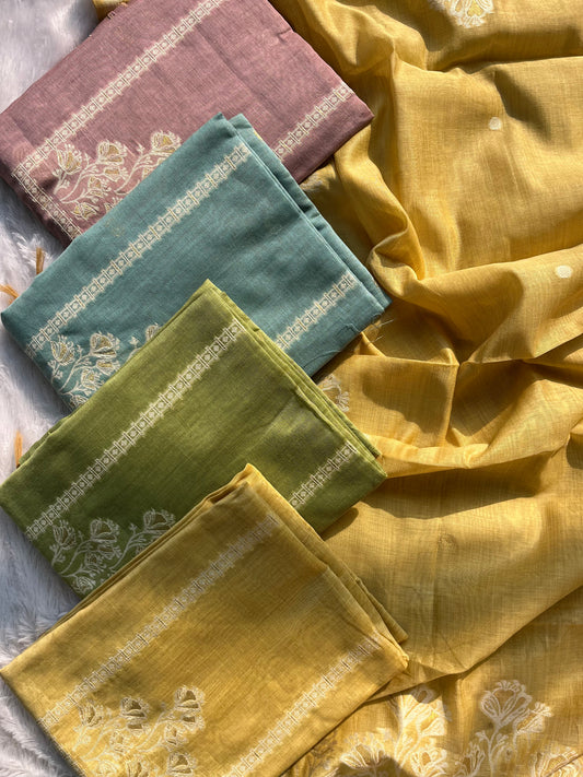 VT-315 Linen Jamdhani Sets