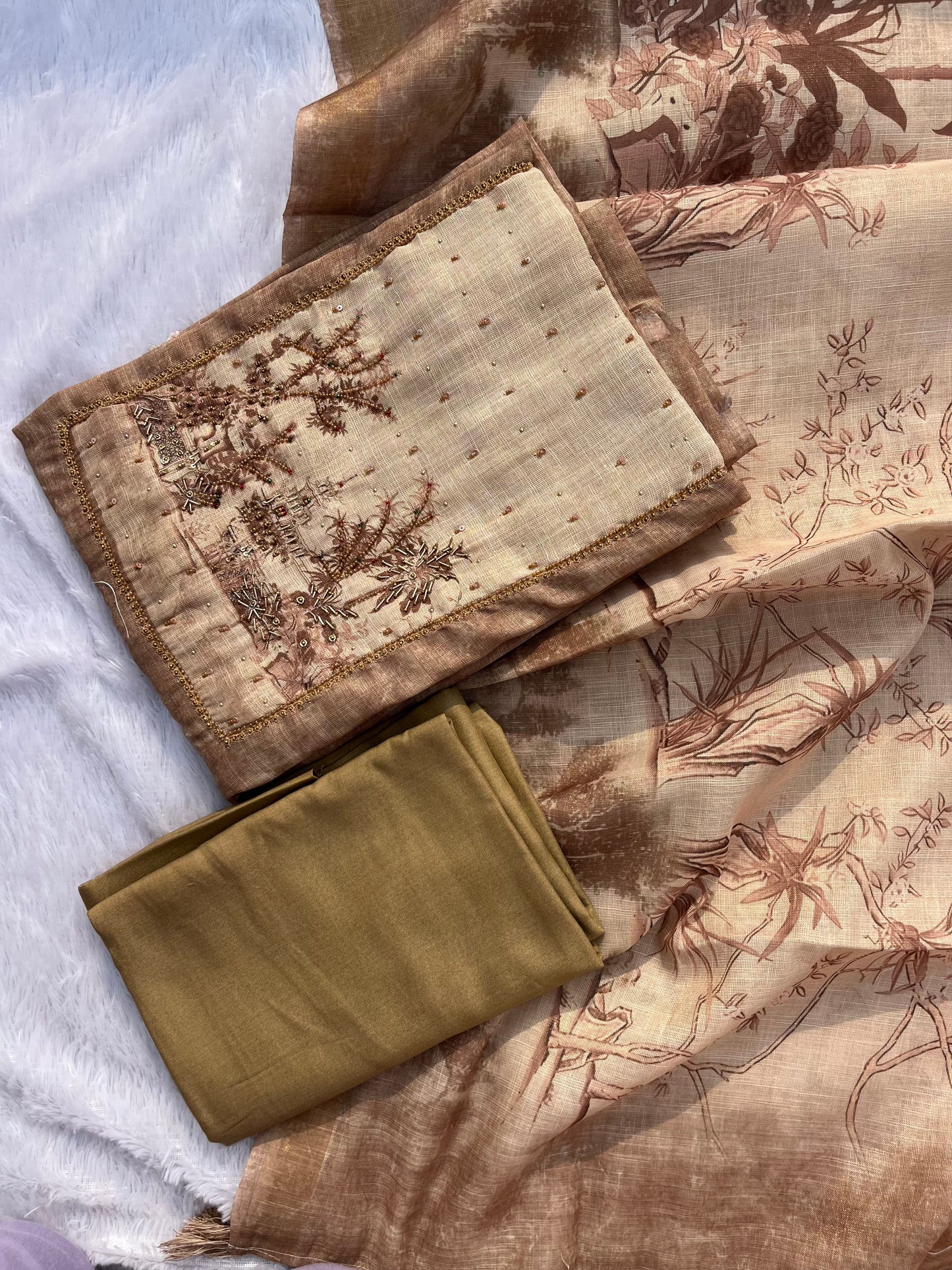 VT-356 Linen Jamdhani