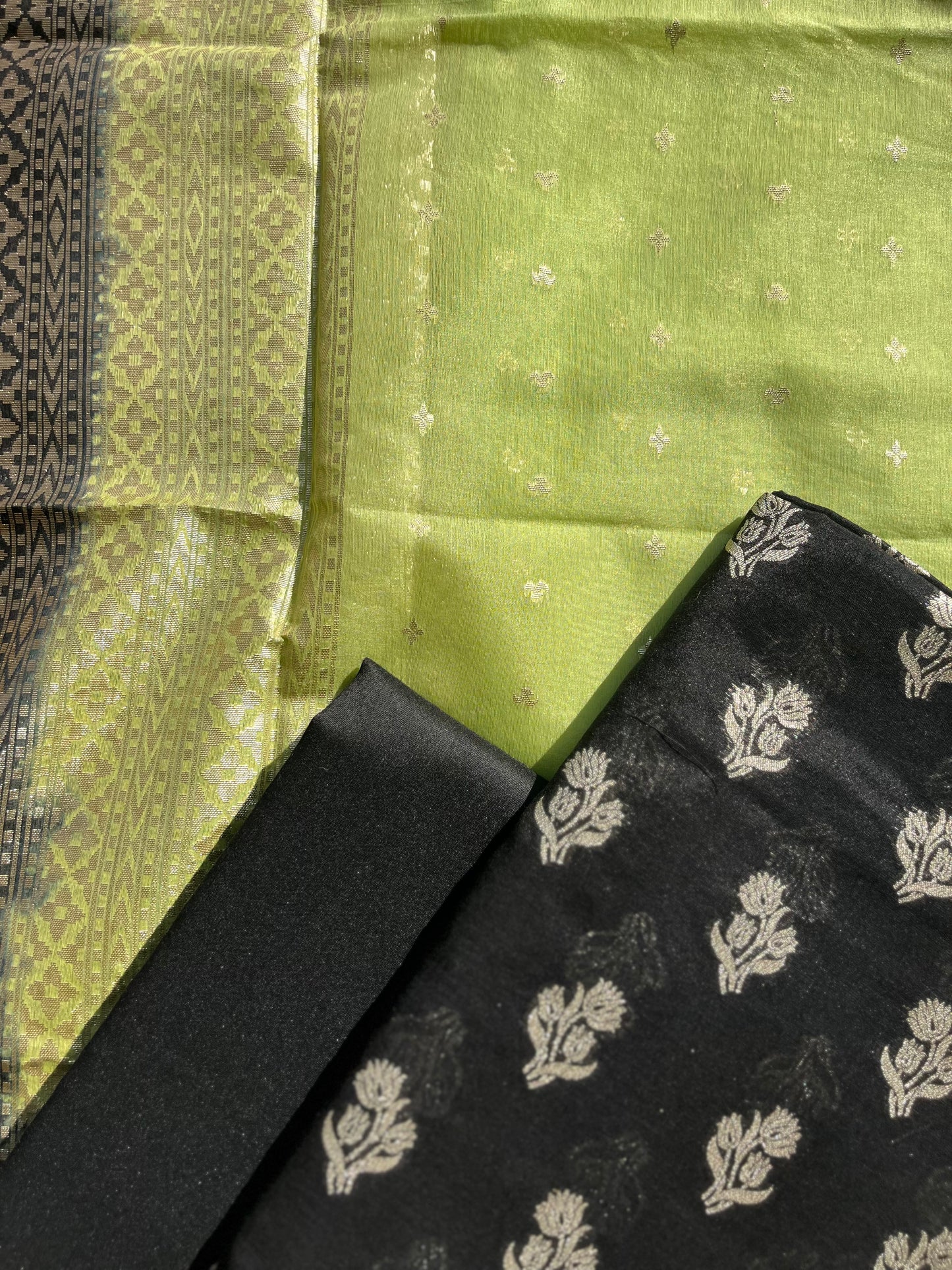 Chanderi Unstitched suit set