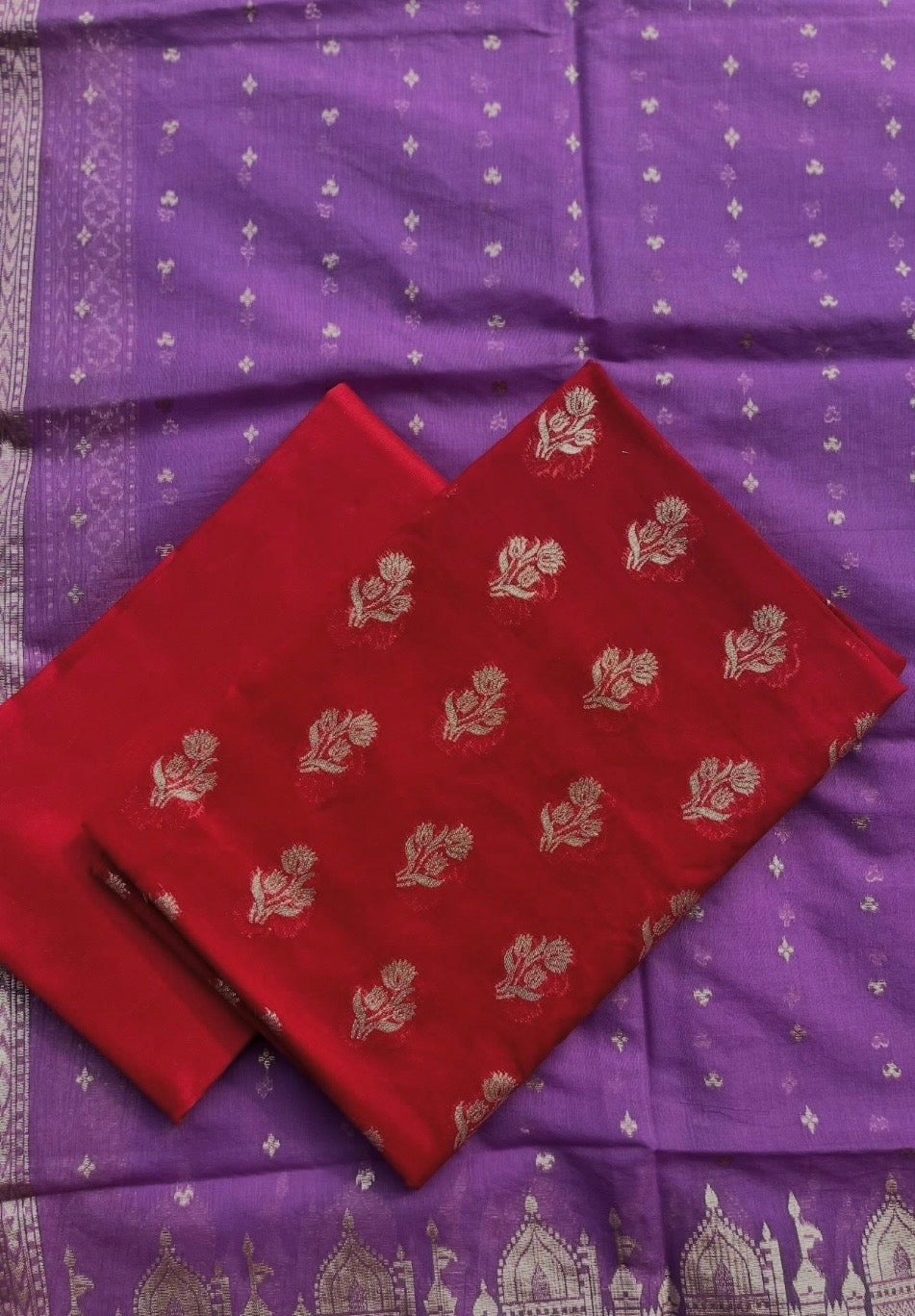 Chanderi Unstitched suit set
