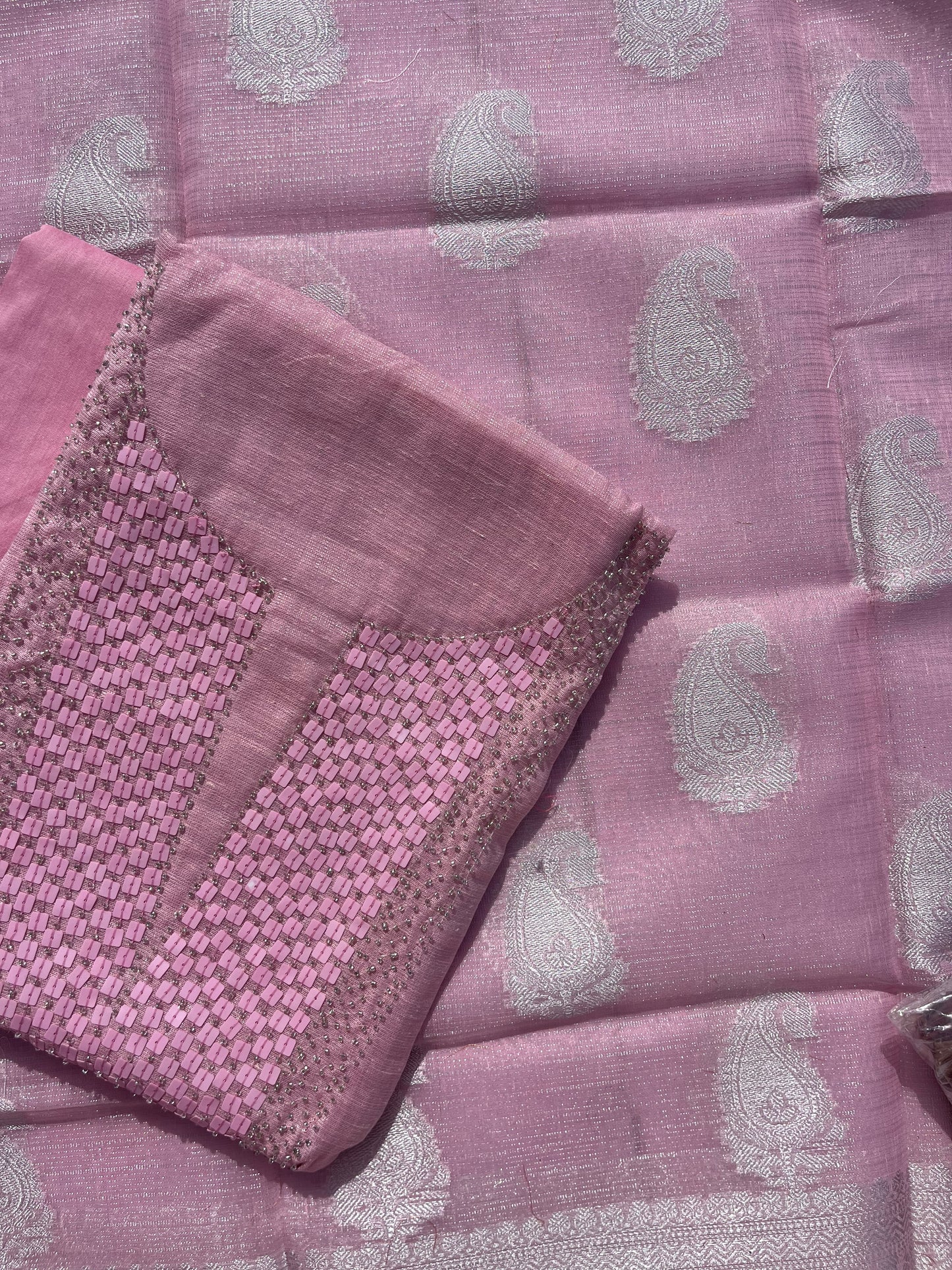 Cotton Tissue Unstitched Set