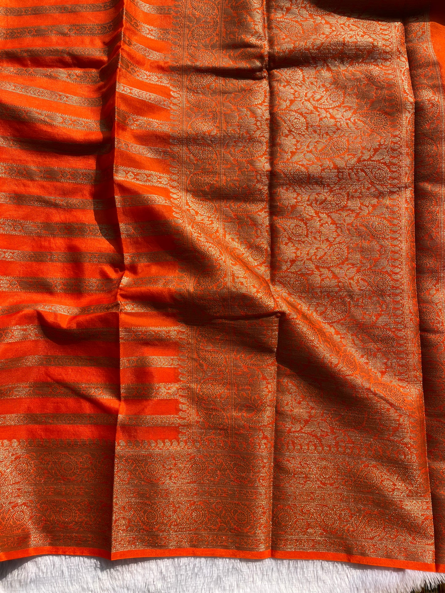 Warm silk saree